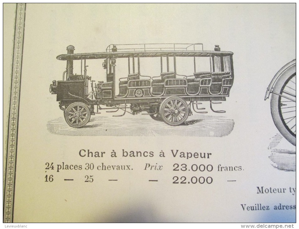 De DION-BOUTON/Puteaux /Voiture-Voiturette-Tricycle-Omnibus-Char/BOTIAUX /Levallois/1901  ILL72 - Automobile