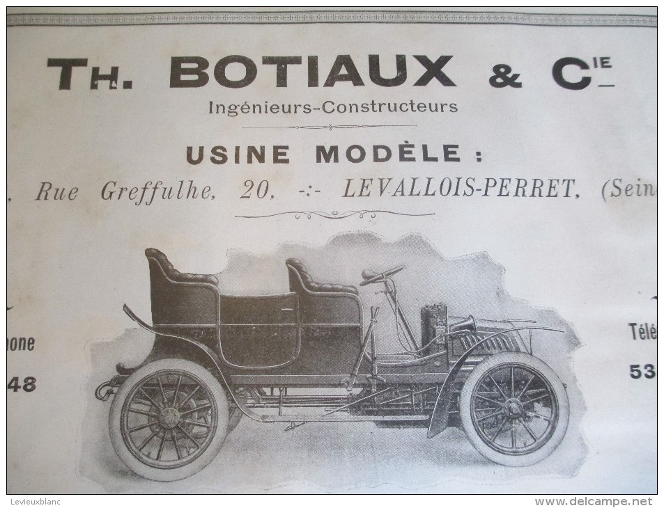 De DION-BOUTON/Puteaux /Voiture-Voiturette-Tricycle-Omnibus-Char/BOTIAUX /Levallois/1901  ILL72