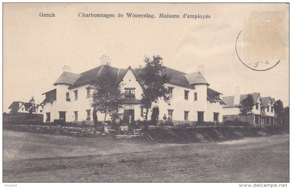 BELGIQUE GENCK CHARBONNAGES DE WINTERSLAG MAISON D'EMPLOYES BELLE CARTE RARE !!! - Genk