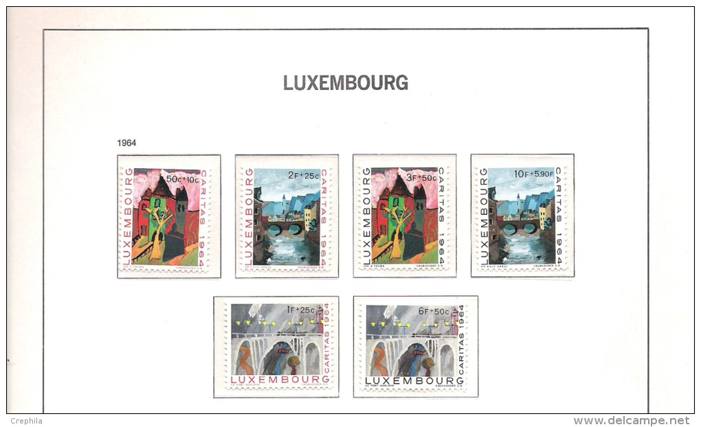 Luxembourg -1964 - Y&T 644/59 - Neuf ** - Años Completos