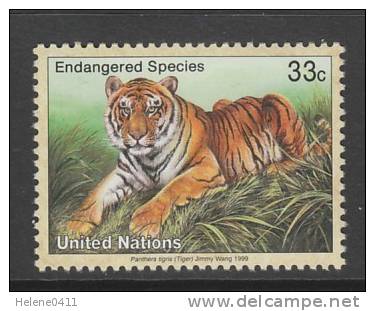 TIMBRE NEUF DES NATIONS UNIES N. Y. - TIGRE (PANTHERA TIGRIS) N° Y&T 803 - Félins