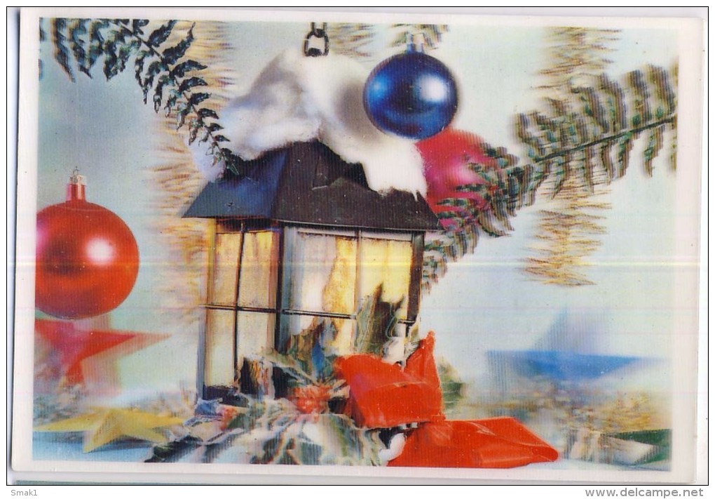 AK Materialkarten > Sonstige 3 D CHRISTMAS WEIHNACHTEN  Dreidimensionale POSTKARTEN ANSICHTSKARTE - Sonstige & Ohne Zuordnung