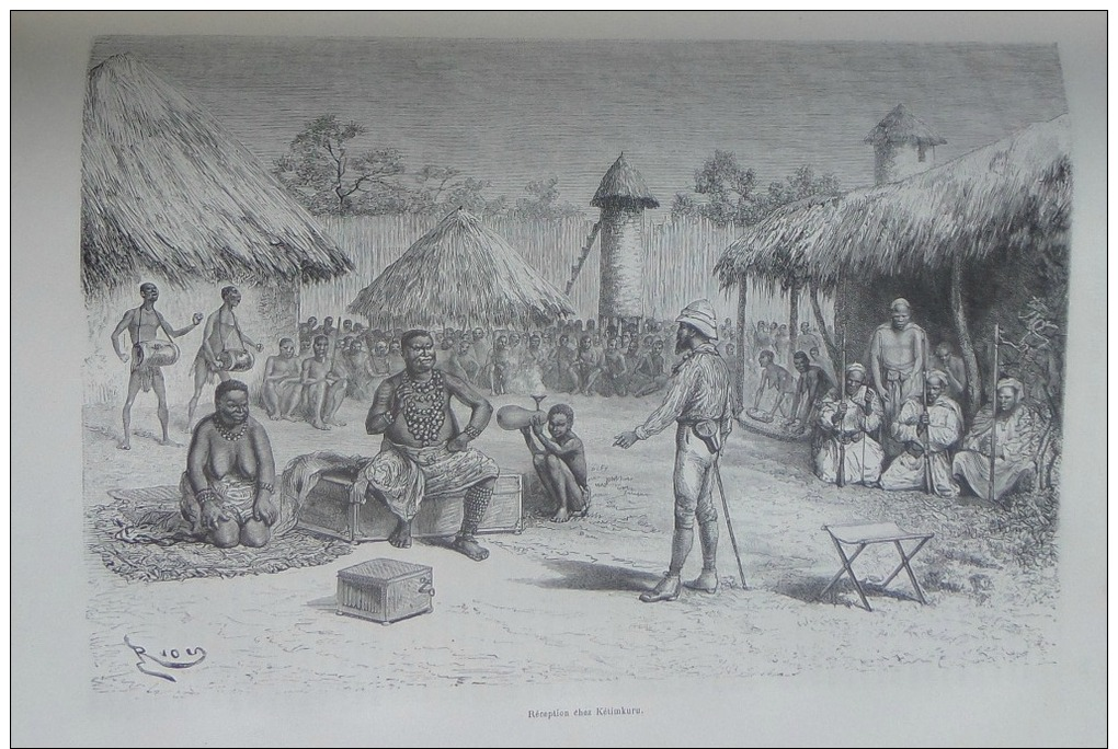 TOUR DU MONDE1886: LACS AFRIQUE EQUATORIALE/MKEWE VILLE MAUDITE/LE CHAMBEZI/BOISSON POMBE - Tijdschriften - Voor 1900