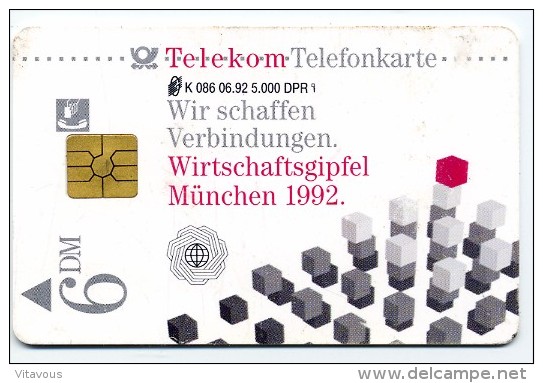 Drapeau Allemagne K086 Télécarte 5000 Exemplaires Telefonkarte Phonecard J 752 - K-Series: Kundenserie