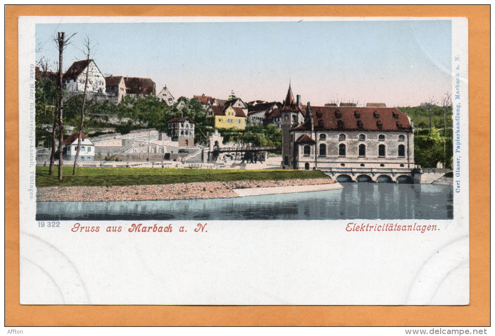 Gruss Aus Marbach A N Germany 1905 Postcard - Marbach