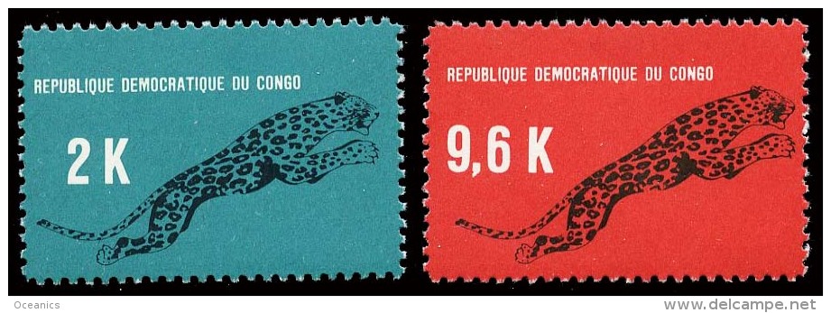 Congo Scott 617-18  (Leopard)+ [**] - Neufs