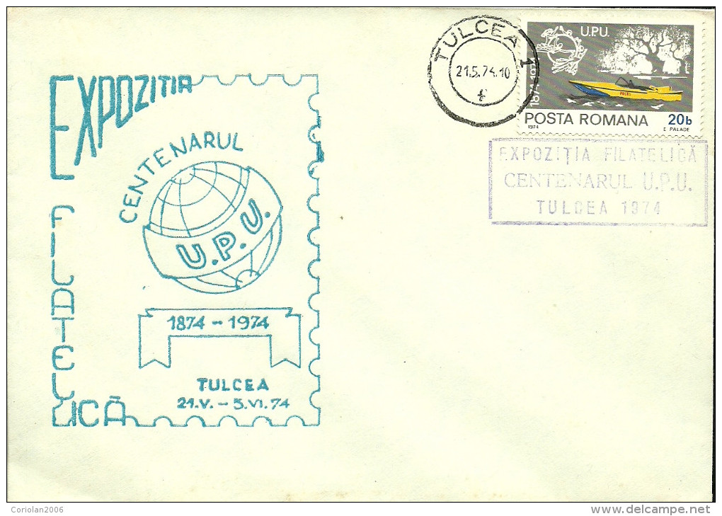 Romania / Special Cover With Special Cancellation / U.P.U. Centenary - UPU (Union Postale Universelle)