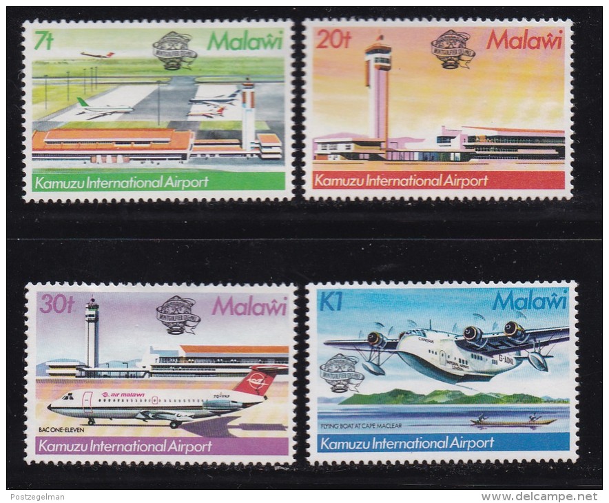 MALAWI, 1983, Mint  Lightly Hinged Stamps , Kamuzu Airport, 401-404 , #4595 - Malawi (1964-...)