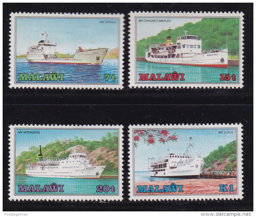 MALAWI, 1985, Mint  Lightly Hinged Stamps , Boats On Lake Malawi, 449-452, #4604 - Malawi (1964-...)