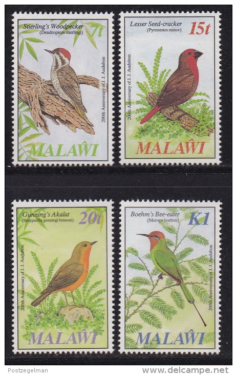 MALAWI, 1985, Mint  Lightly Hinged Stamps , John James Audubon, 453-456, #4605 - Malawi (1964-...)