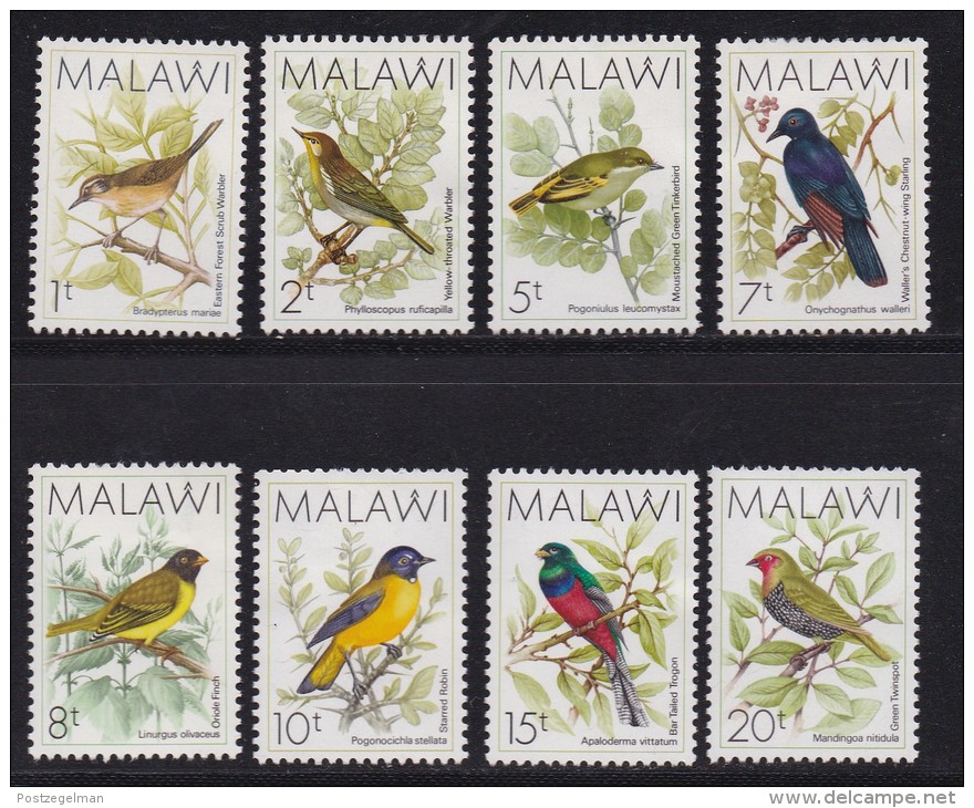 MALAWI, 1988, Mint  Lightly Hinged Stamps , Definitives Birds Complete, 501-516, #4616 - Malawi (1964-...)