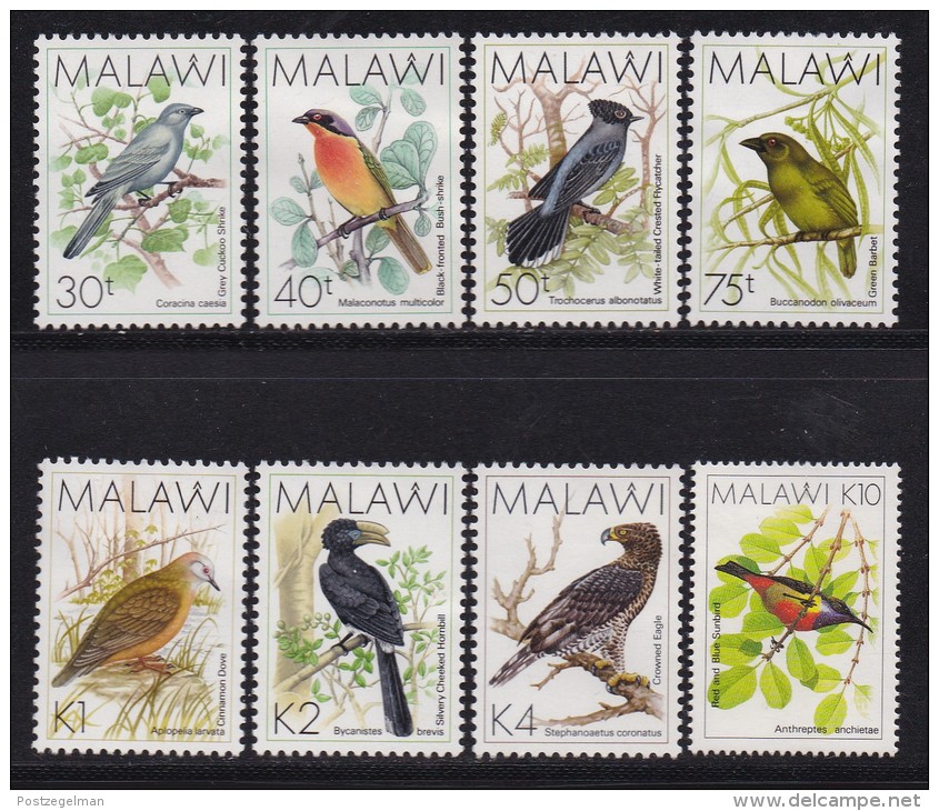 MALAWI, 1988, Mint  Lightly Hinged Stamps , Definitives Birds Complete, 501-516, #4616 - Malawi (1964-...)