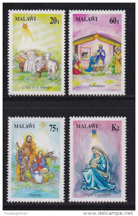 MALAWI, 1991, Mint  Lightly Hinged Stamps  , Christmas, 577-580, #4628 - Malawi (1964-...)