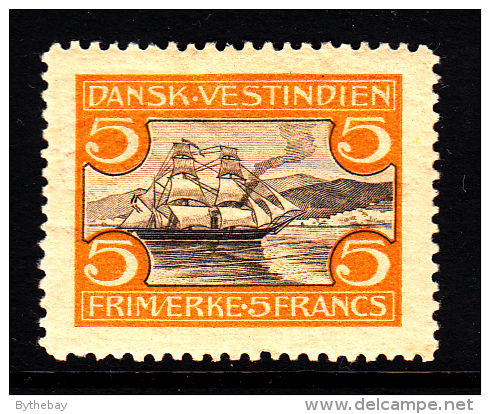 Danish West Indies MH Scott #39 5fr Sailboat In St. Thomas Harbour - Danemark (Antilles)