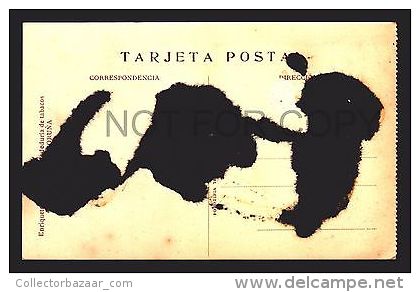 SPAIN GALICIA TARJETA POSTAL LA CORUÑA Ca1900 AVENIDA DEL PUERTO TRAM TRAMWAY W42107 - La Coruña