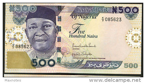 NIGERIA  :   500 Naira 2009  - UNC - Nigeria