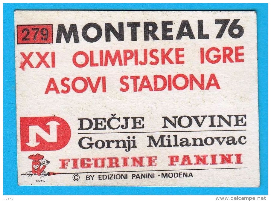 PANINI OLYMPIC GAMES MONTREAL 76 - 279 JANE TISOT France Equestrian équestre Reiter * Yugoslav Edition - Equitation