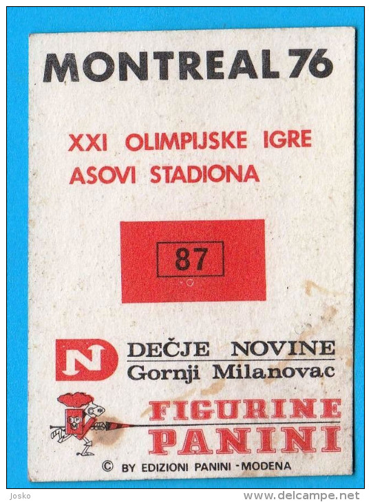 PANINI OLYMPIC GAMES MONTREAL 76 N.87. MEXICO 1968 Poster (Yugoslav Edition) Juex Olympiques Olympia Olympiade Olimpiadi - Trading-Karten
