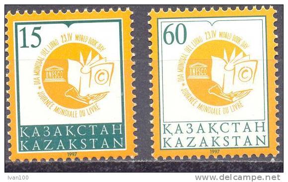 1997. Kazakhstan,  World Book Day, 2v, Mint/** - Kasachstan