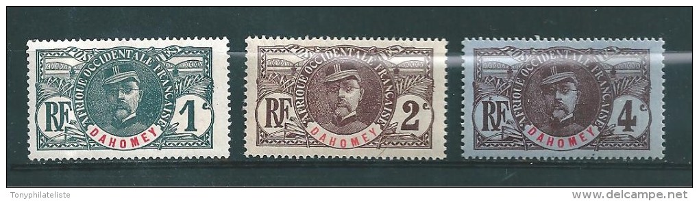 Colonies Francaise  Timbre Du Dahomey De 1906/07  N°18 A 20  Neufs * - Unused Stamps