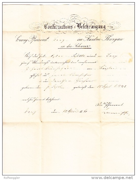 Heimat TG BERG (THURGAU) Stabstempel Weinfelden 13.4 Fingerhutstempel Nach Bürglen - 1843-1852 Timbres Cantonaux Et  Fédéraux