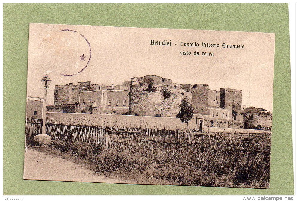 BRINDISI   CASTELLO VITTORIO EMANUELE   VISTO DA TERRA - Brindisi