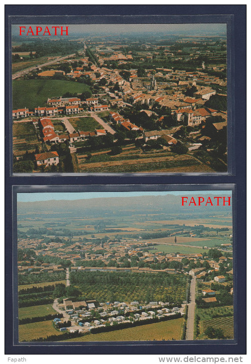 84-LAPALUD-vue Aérienne -lot De 2 Cartes Postales-non écrites - 2 Scans- 10.5 X 15-CELLARD - Lapalud