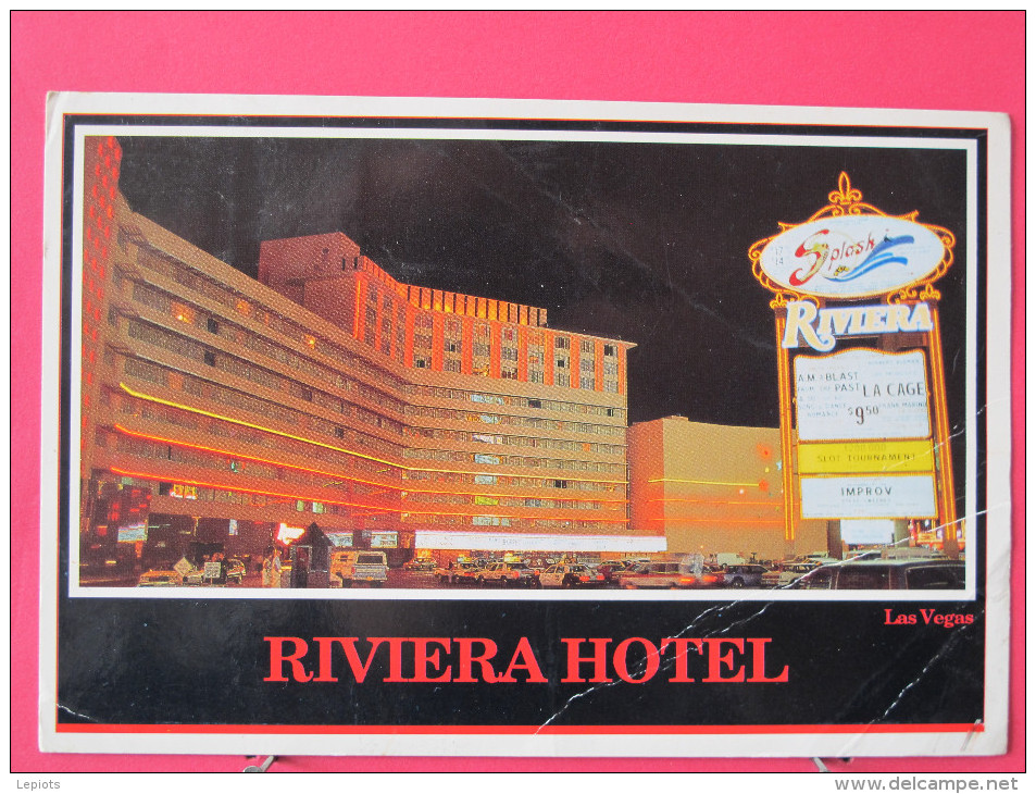 Carte Pas Très Courante - Etats Unis - Nevada - Las Vegas - Riviera Hotel - Jolis Timbres - Scans Recto-verso - Las Vegas