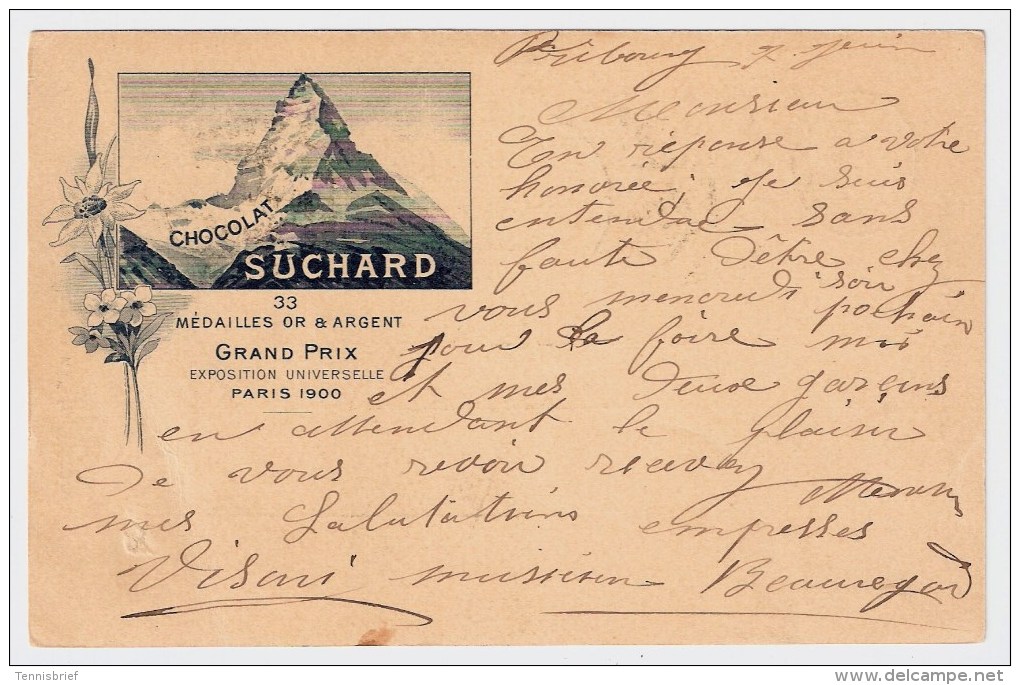 1902, GSK 5 C. , Suchard,  " Matterhorn " , #5105 - Ganzsachen