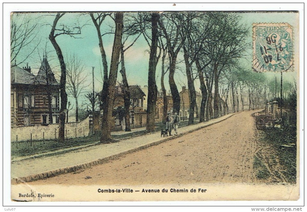 Combs_la_ville     Avenue Du Chemin De Fer  1906 - Combs La Ville