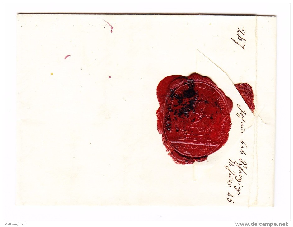 Heimat TG SCHERZINGEN Stabstempel Auf Vorphila Brief  ~1845 - ...-1845 Préphilatélie