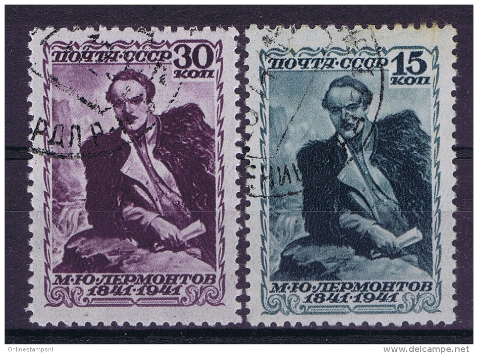 Russia   Mi Nr 819C  (perfo 12,50 X 12) + 820A Used   1941 - Oblitérés