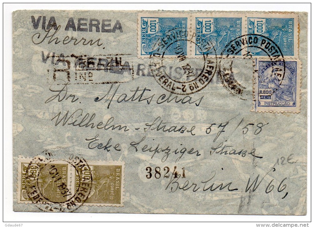 1937 - ENVELOPPE RECOMMANDEE Pour BERLIN - Storia Postale