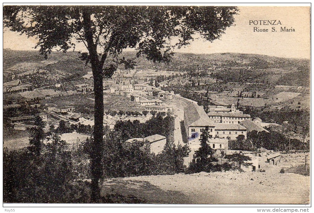 Basilicata-potenza Rione S.maria Particolare Veduta Anni/20 - Potenza