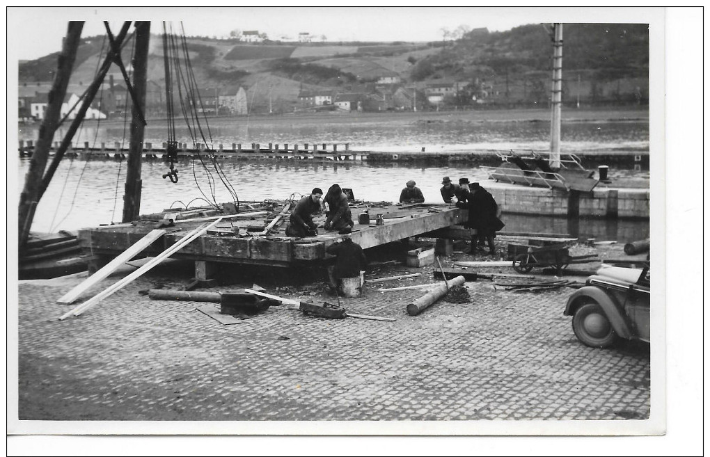 Andenelle - Photo - Ecluse D´Andenelle - Pont - "Réparation D´une Porte" - Année:1941 - Photo: 10/15cm. - Andenne