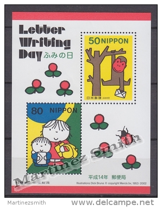Japan - Japon 2002 Yvert BF 174, Letter Writing Day - Miniature Sheet - MNH - Hojas Bloque