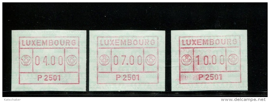 LUXEMBURG POSTFRIS MINT NEVER HINGED POSTFRISCH EINWANDFREI NEUF SANS CHARNIERE MICHEL 1.3 B S2 - Automatenmarken