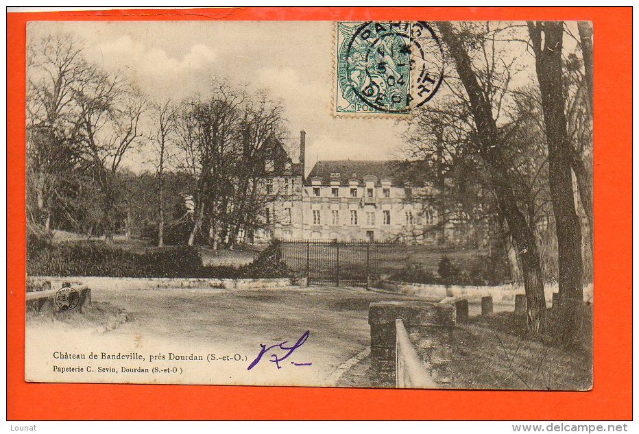 91 BANDEVILLE - Château De Bandeville, Près DOURDAN (écrite Et Oblitérée) - Other & Unclassified