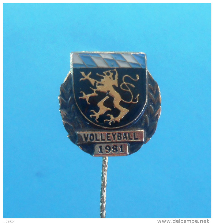 GERMANY - BAYERN VOLLEYBALL ASSOCIATION Nice Old Rare Pin Badge Volley-ball Voleibol Pallavolo Palla A Volo Anstecknadel - Volleyball