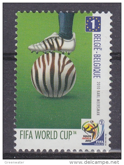 Belgium 2010 World Cup Football South Africa 1v ** Mnh (27494) - 2010 – África Del Sur