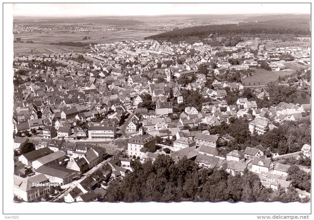 7032 SINDELFINGEN, Luftaufnahme, 1961 - Sindelfingen