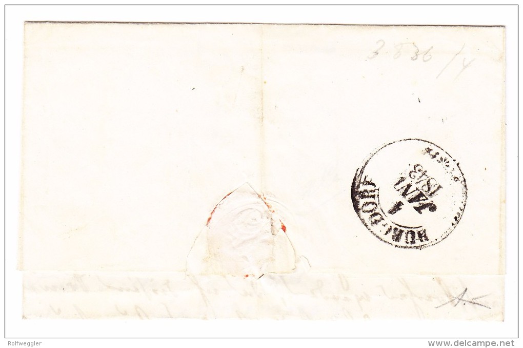 Heimat TG Steckborn 30.12 Vorphila Brief Nach Burgdorf Mit AK-Stempel 1.1.1843 - ...-1845 Préphilatélie