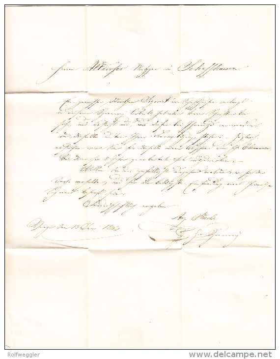 Heimat TG WAENGI Stabstempel Brief 1843 Nach Schaffhausen - ...-1845 Préphilatélie