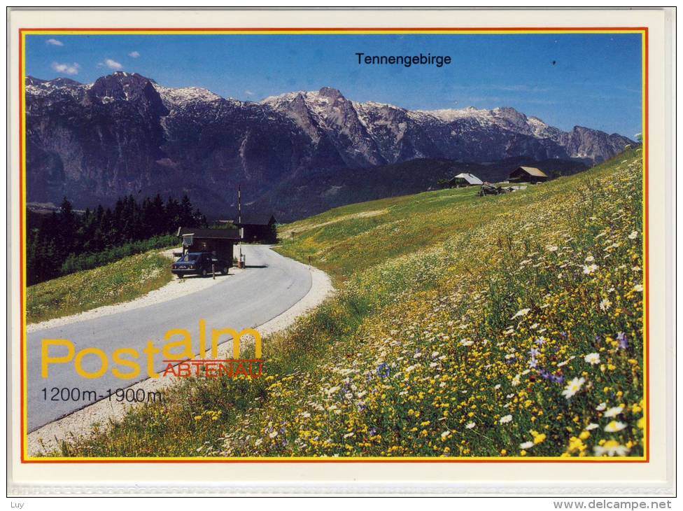 POSTALM  Abtenau, Panorama M. Tennengebirge - Abtenau