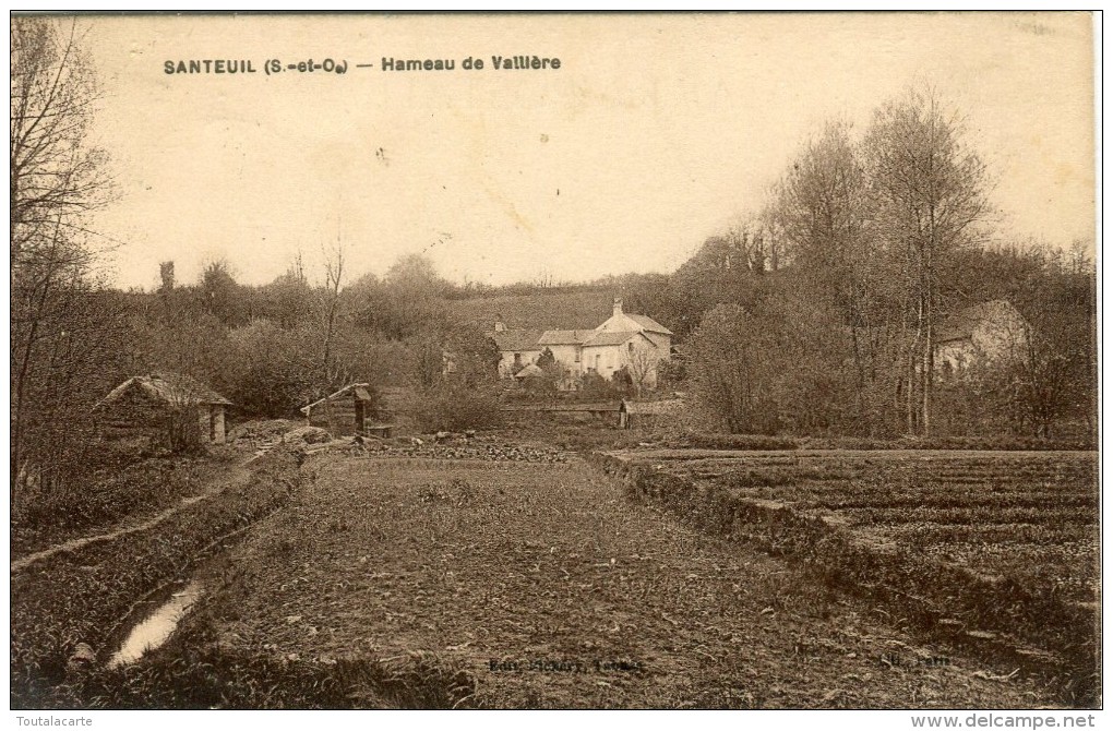 CPA 95  SANTEUIL HAMEAU DE VALLIERE 1926 - Santeuil