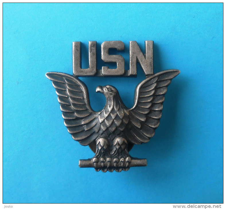 US NAVY JRM - OFFICIERS CAP HAT BADGE * USN Eagle Wings Insignia * Marine Kriegsmarine Marina Militare - Marine