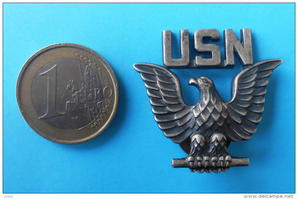 US NAVY JRM - OFFICIERS CAP HAT BADGE * USN Eagle Wings Insignia * Marine Kriegsmarine Marina Militare - Marine