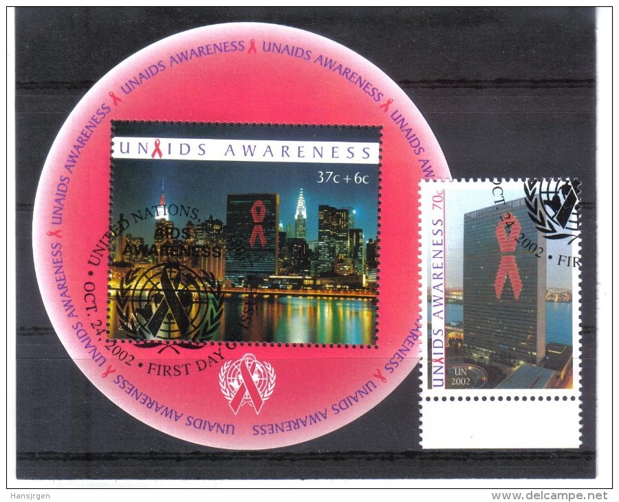 GEO382 UNO NEW YORK  2002  MICHL 913 + BLOCK 22  Used / Gestempelt Siehe ABBILDUNG - Oblitérés