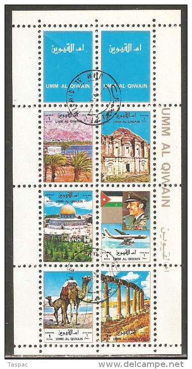 Umm Al-Qiwain 1972 Mi# 1693-1698 A Kleinbogen Used - Small Format - Jordan / Arabian Landscapes - Umm Al-Qiwain