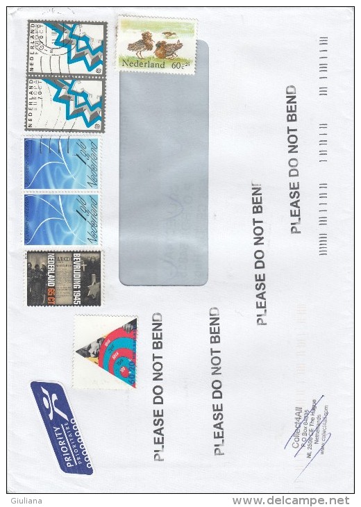 Olanda 2010 - Lettera X L´Italia Affrancata Con 7 Stamps - Lettres & Documents